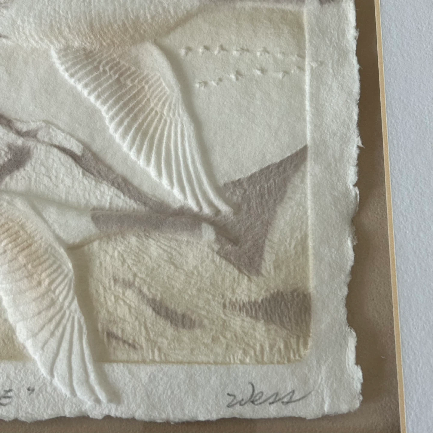 Vintage Signed Paper Casting “Canada Geece” – Geese in Flight - photo 4