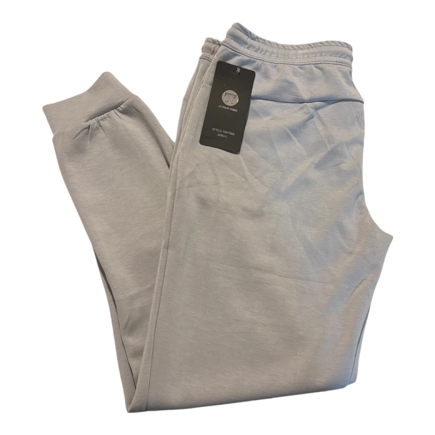 ATTRACT POWER Men's Joggers - Size L - Light Gray