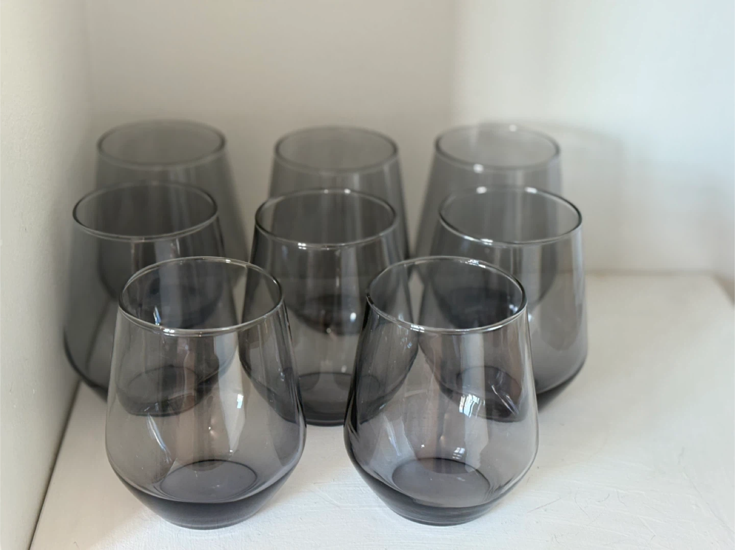 💎Set of 8 Grey Stemless Wine Glasses🍹 - photo 2