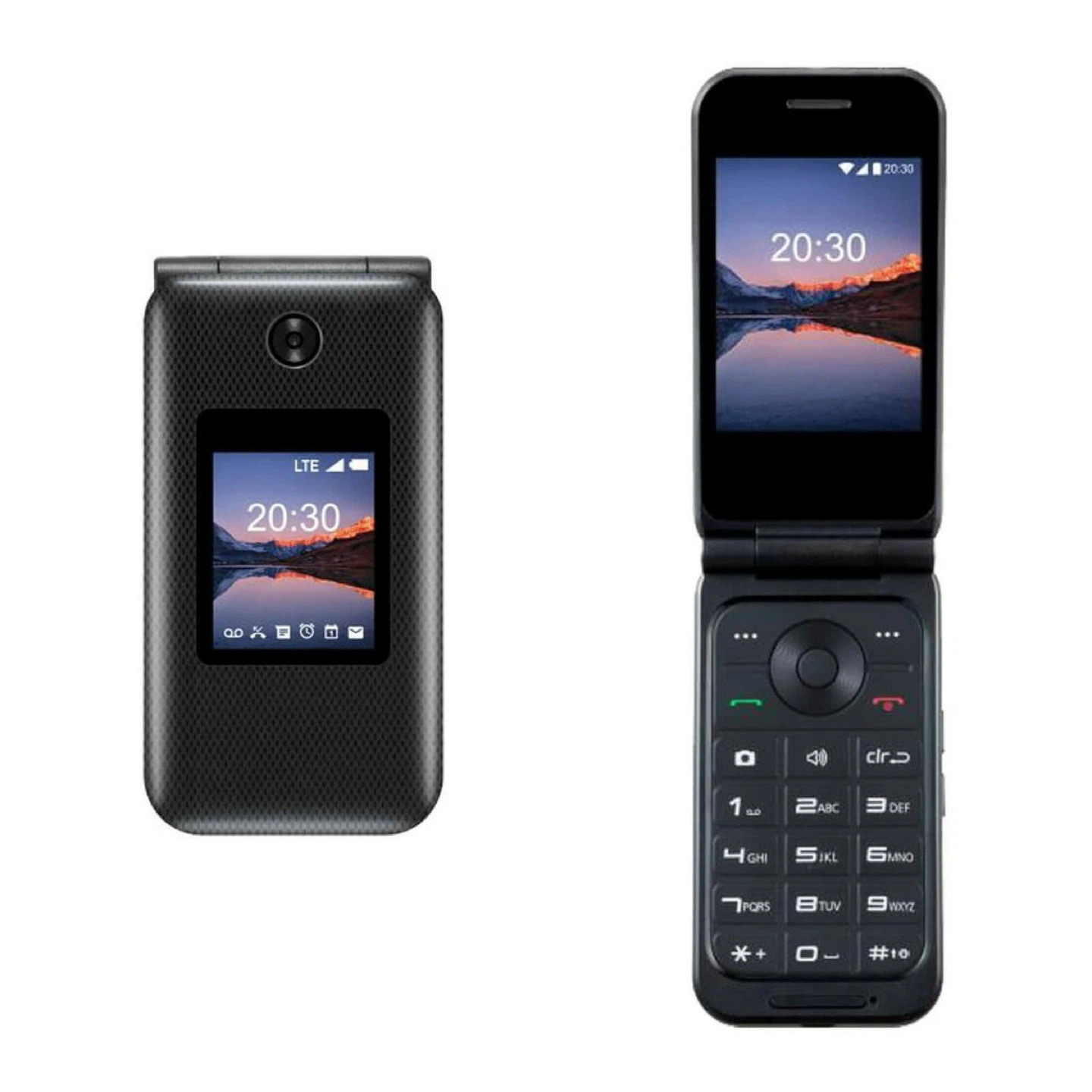 ZTE Black Flip Phone