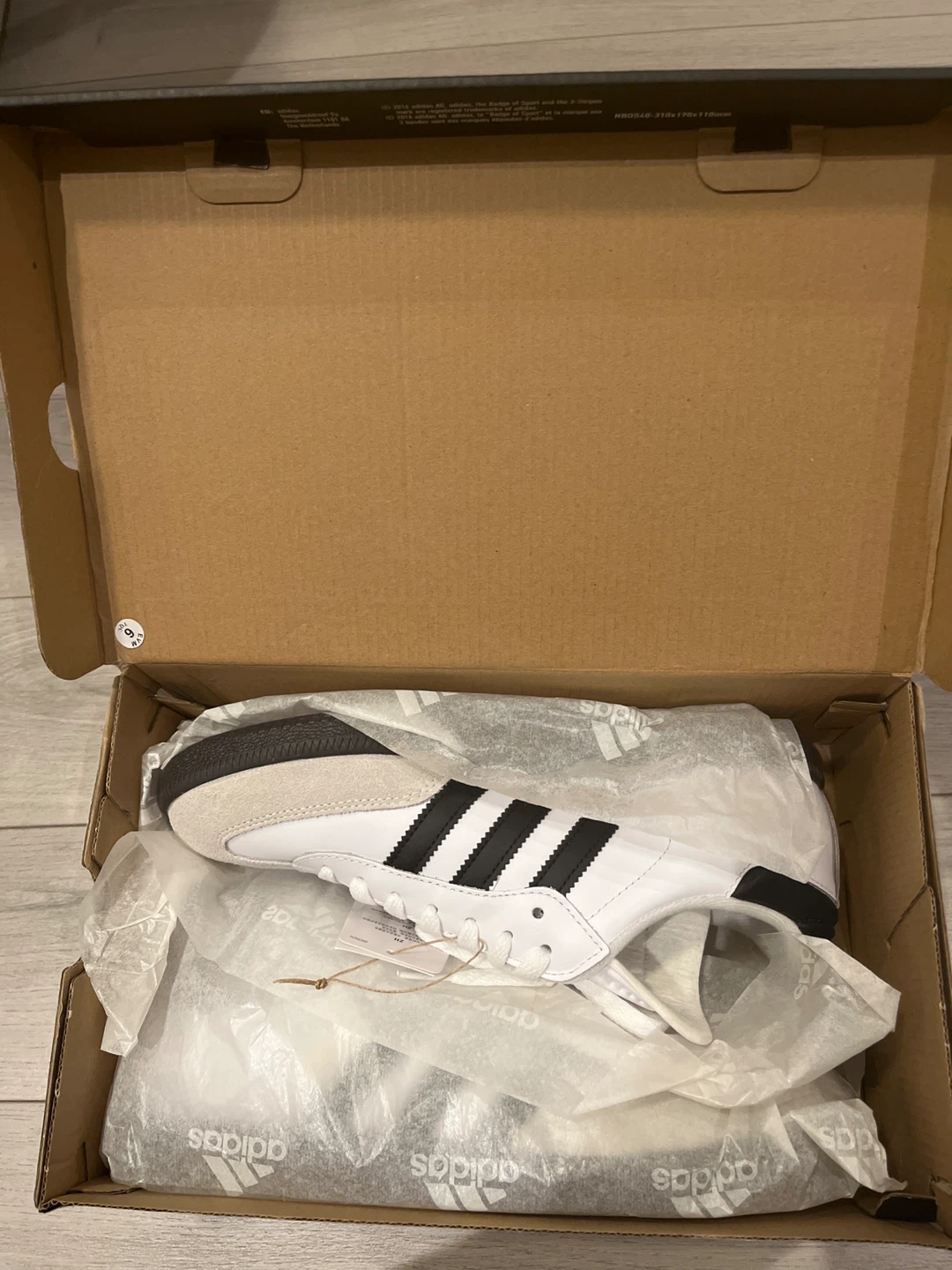 Adidas Samba Classic Soccer Shoes - White/Black - Size 8
