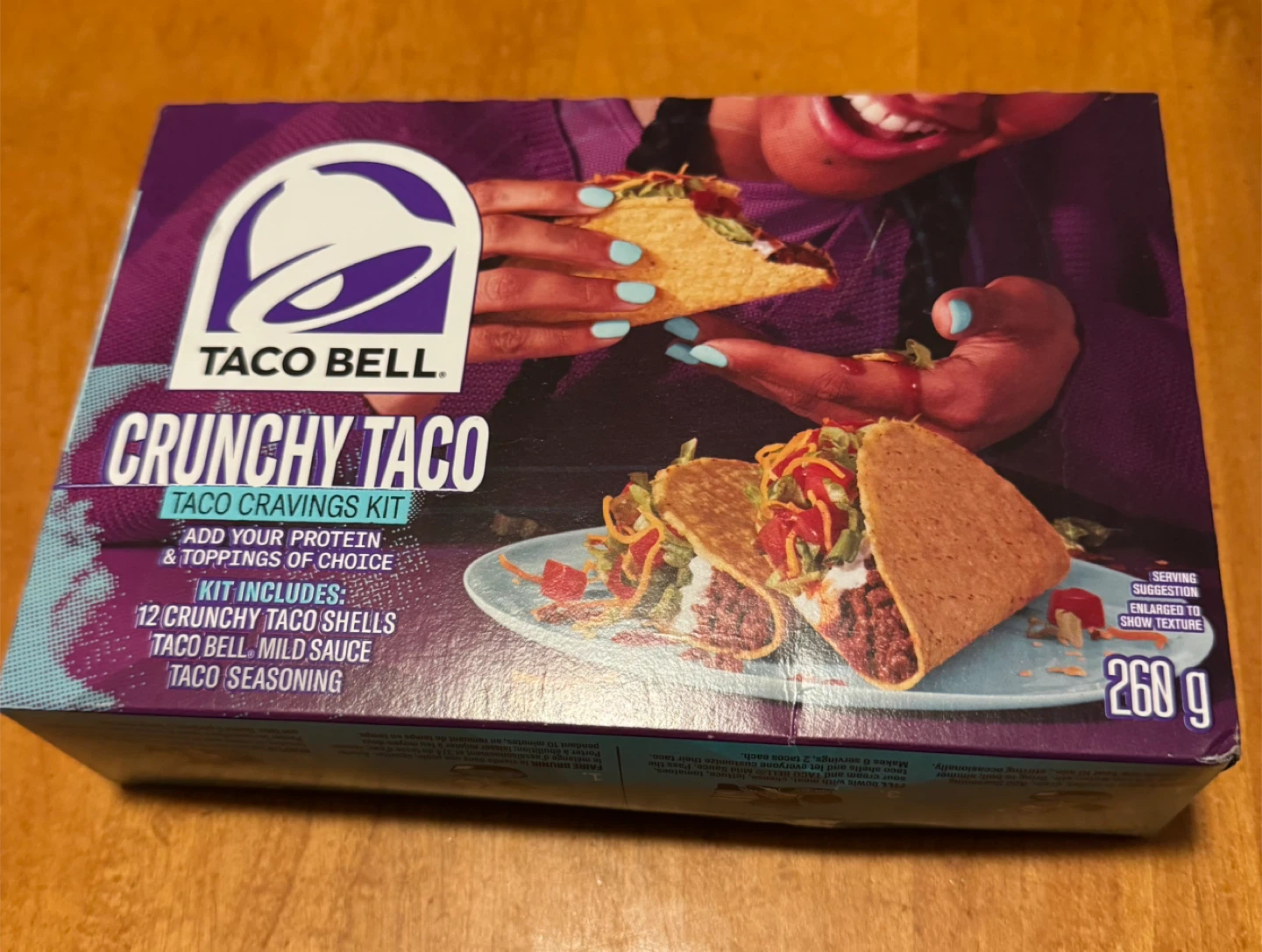 Taco Bell Crunchy Taco. Taco craving kit