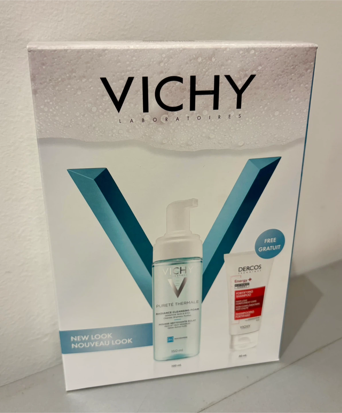 Vichy Cleansing Foam & Dercos Shampoo Set