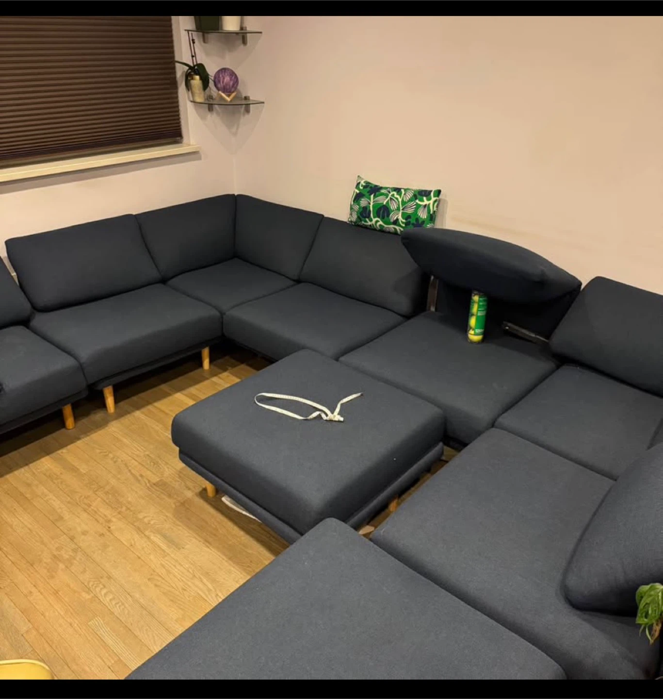 Burrow Range 4-Piece Sectional Lounger - Navy