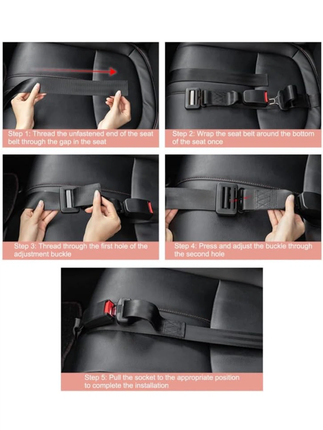 Pregnancy Seat Belt Bump Belt Adjuster Maternity Driving Straps - photo 3