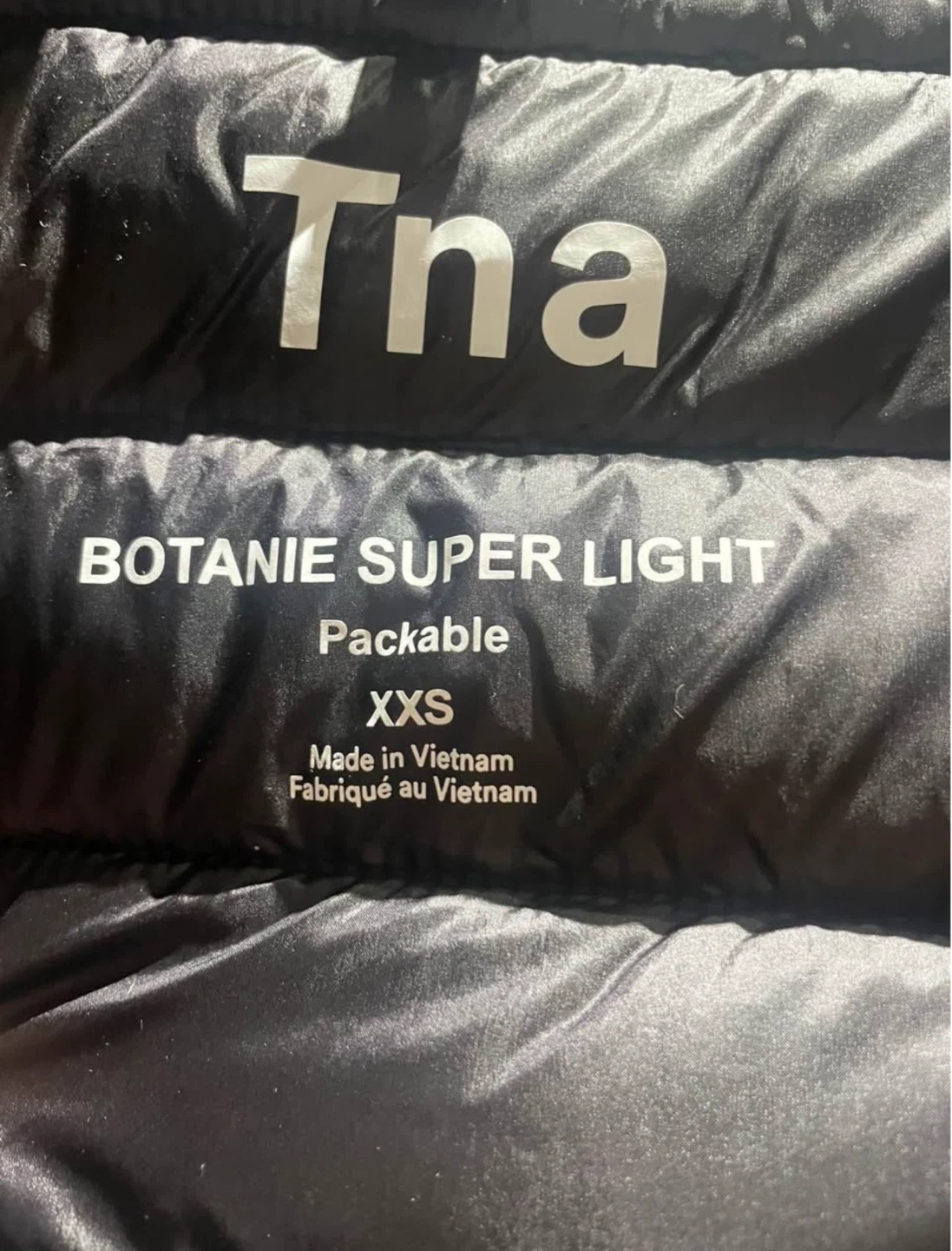 Tna "Botanie Super Light" Packable Down Coat XXS Black - photo 2