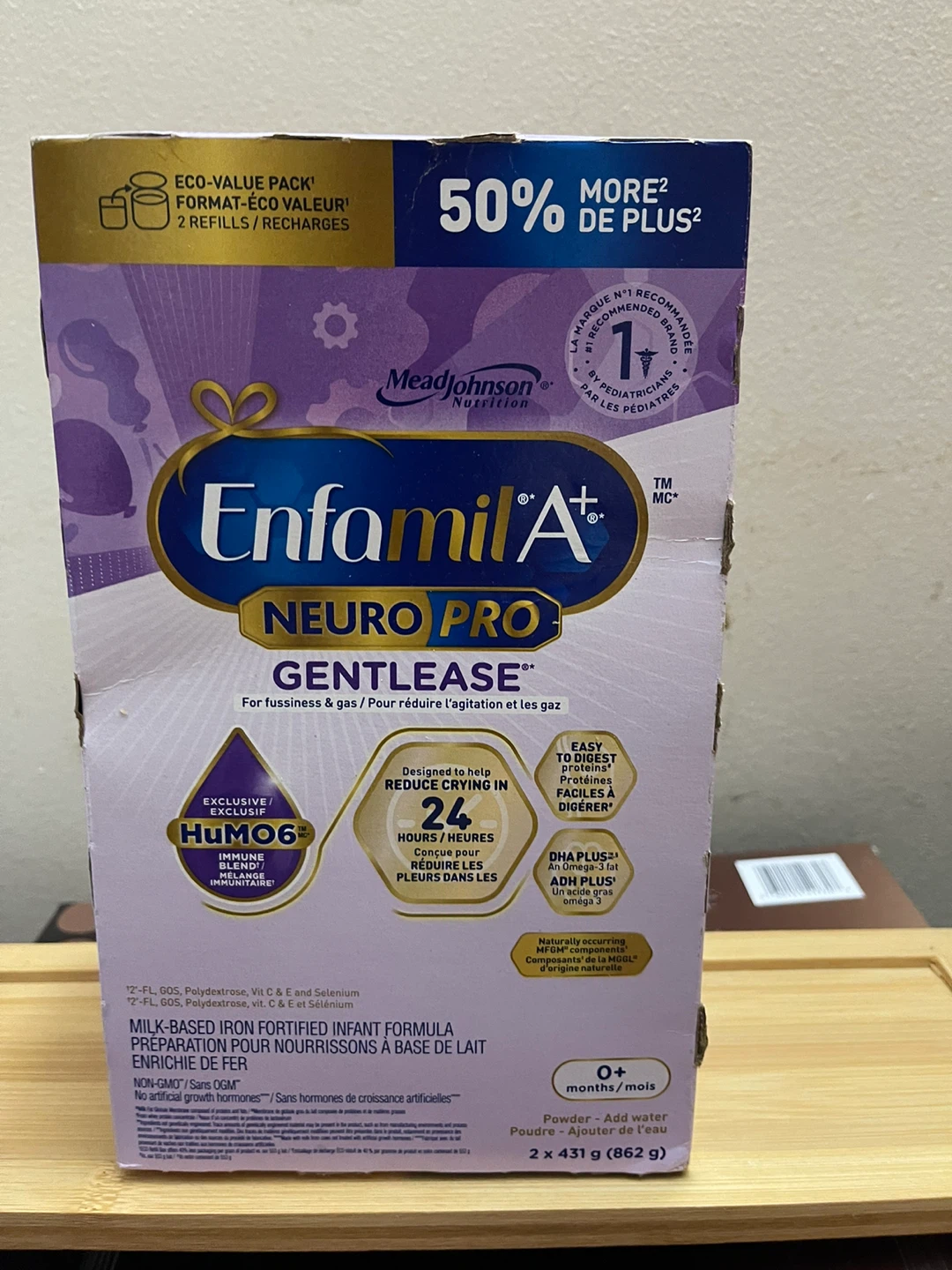 Enfamil Neuro Pro Gentlease Infant Formula 2 x 431g Refills