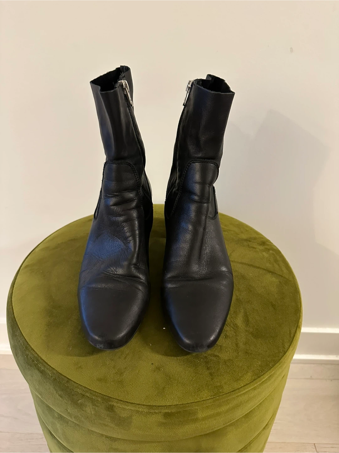 L’intervalle Black Leather Ankle Boots - photo 5