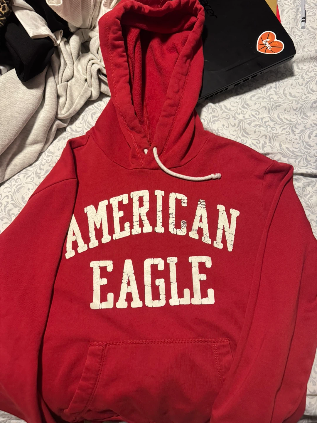 Red American Eagle Hoodie - photo 4