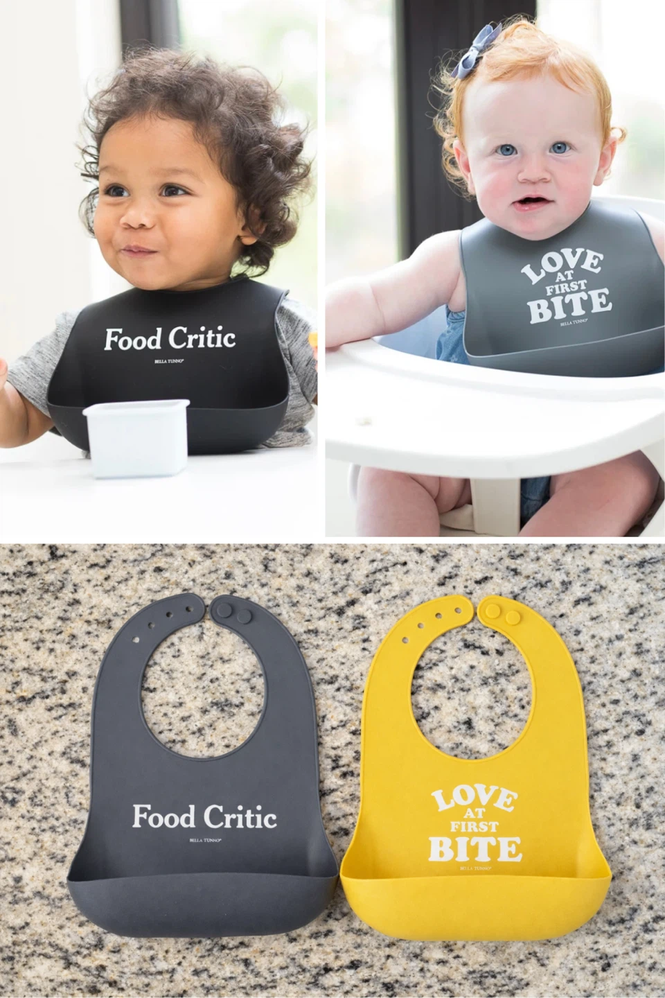 * LAST CHANCE * Bella Tunno Silicone Foodie Bib Lot