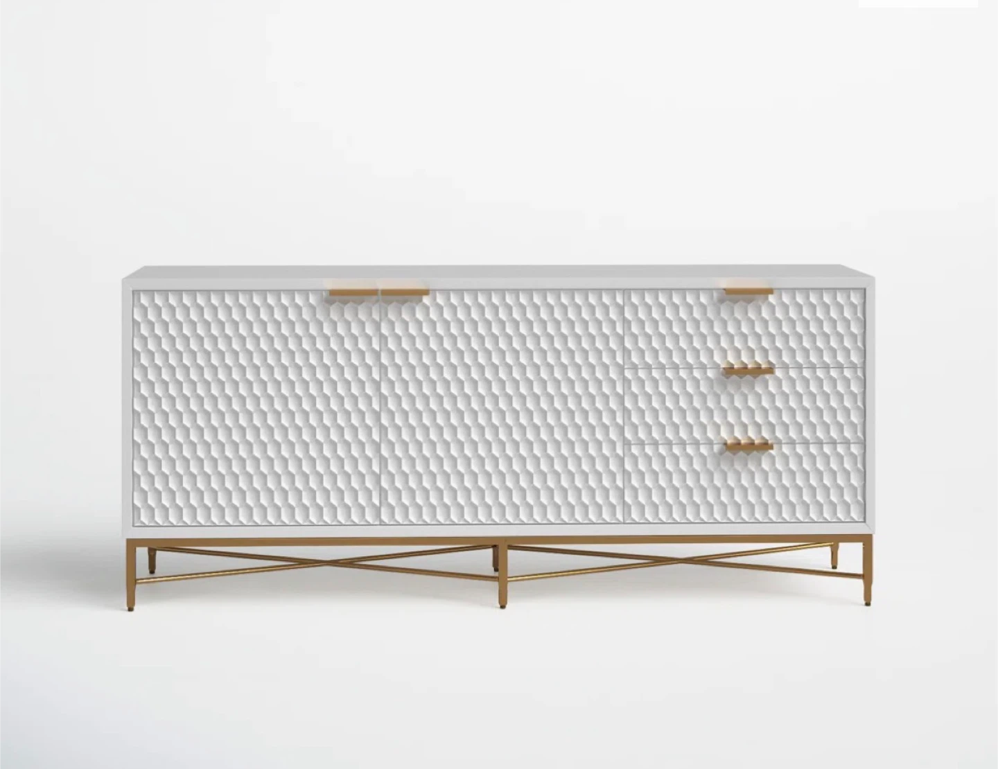 AllModern Capra 64” White Media Console - photo 2