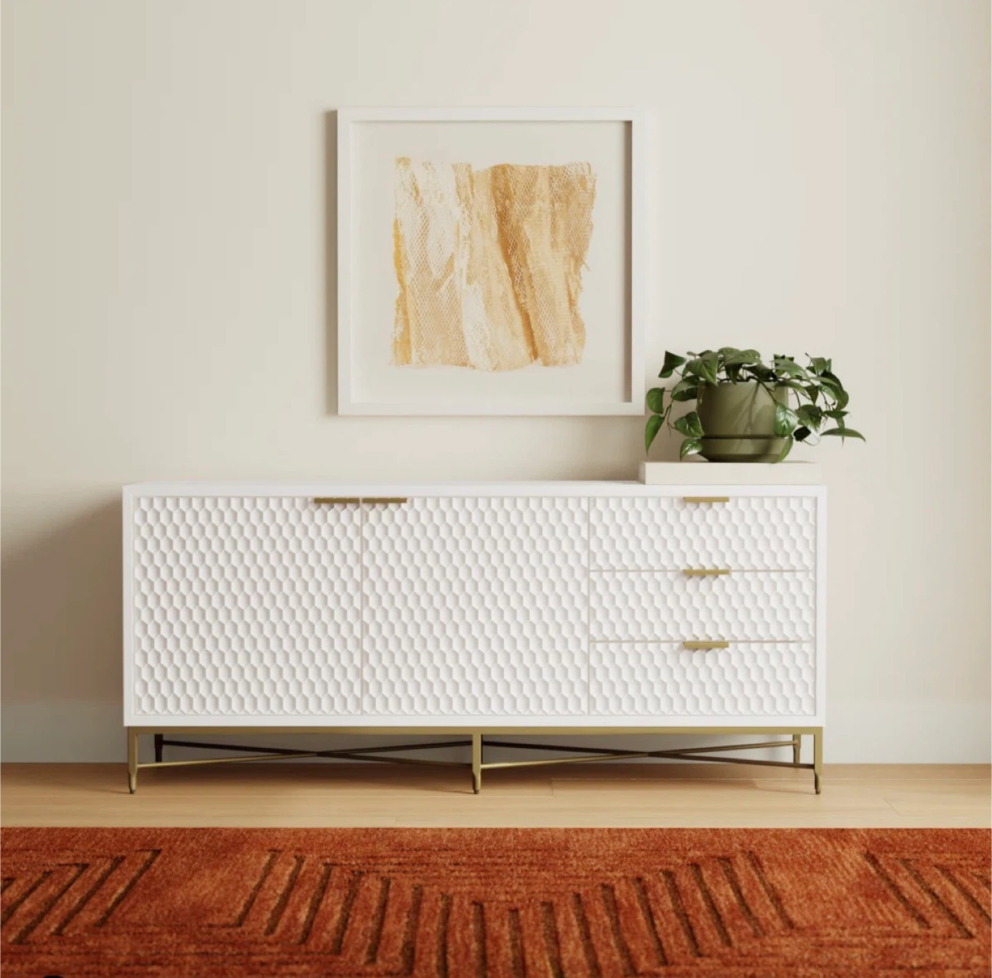 AllModern Capra 64” White Media Console