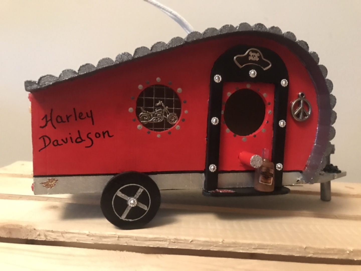 Harley Davidson Birdhouse Camper