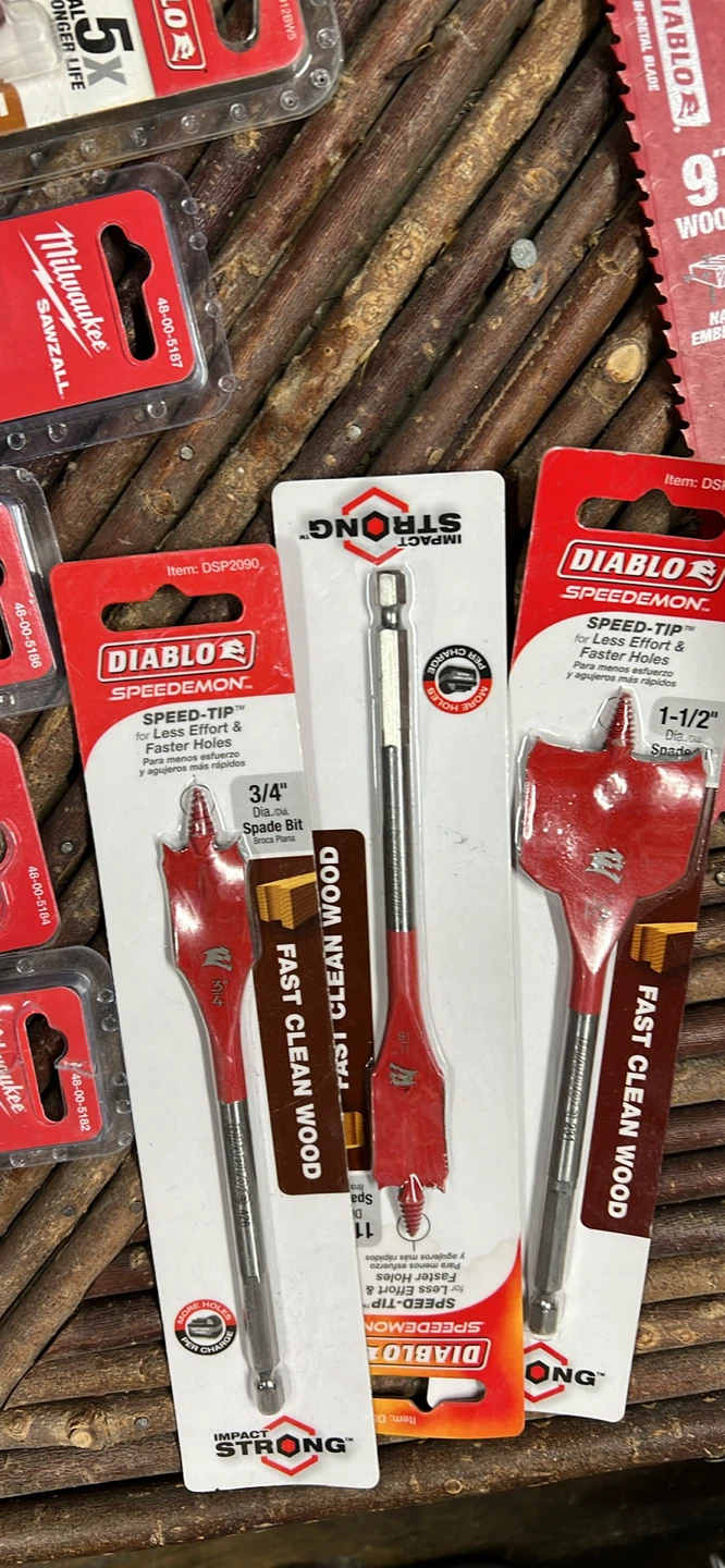 Milwaukee Sawzall Blades & Diablo Spade Bits Set - photo 2