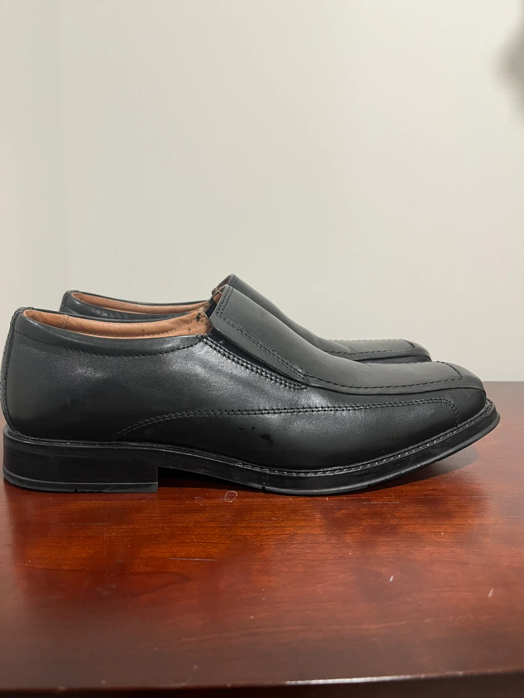 Black Leather dress  Shoes