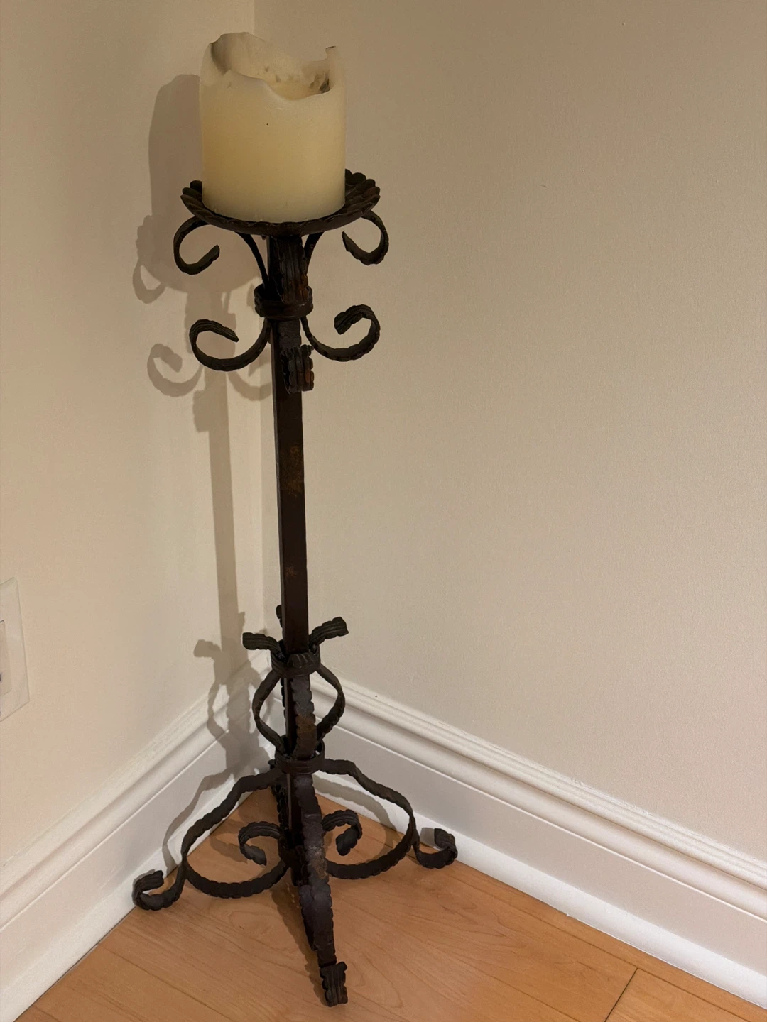 Wrought Iron Candle Holder