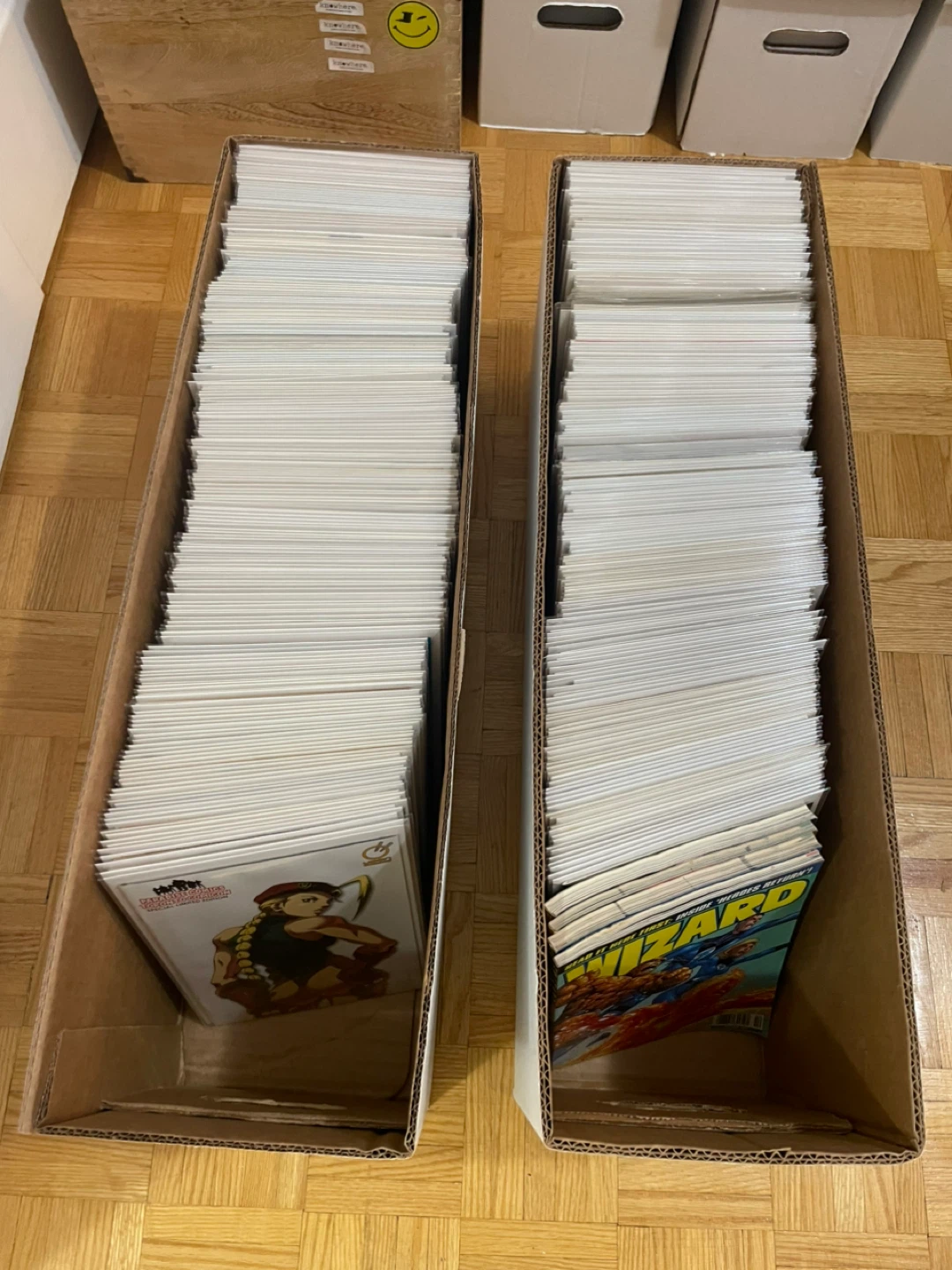 Two Boxes of Comic Books