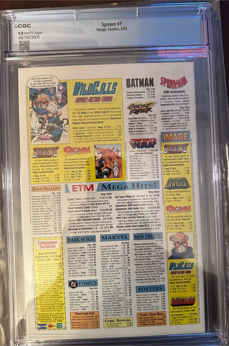 Spawn #1 Comic Book - Image Comics, 5/92 - photo 2