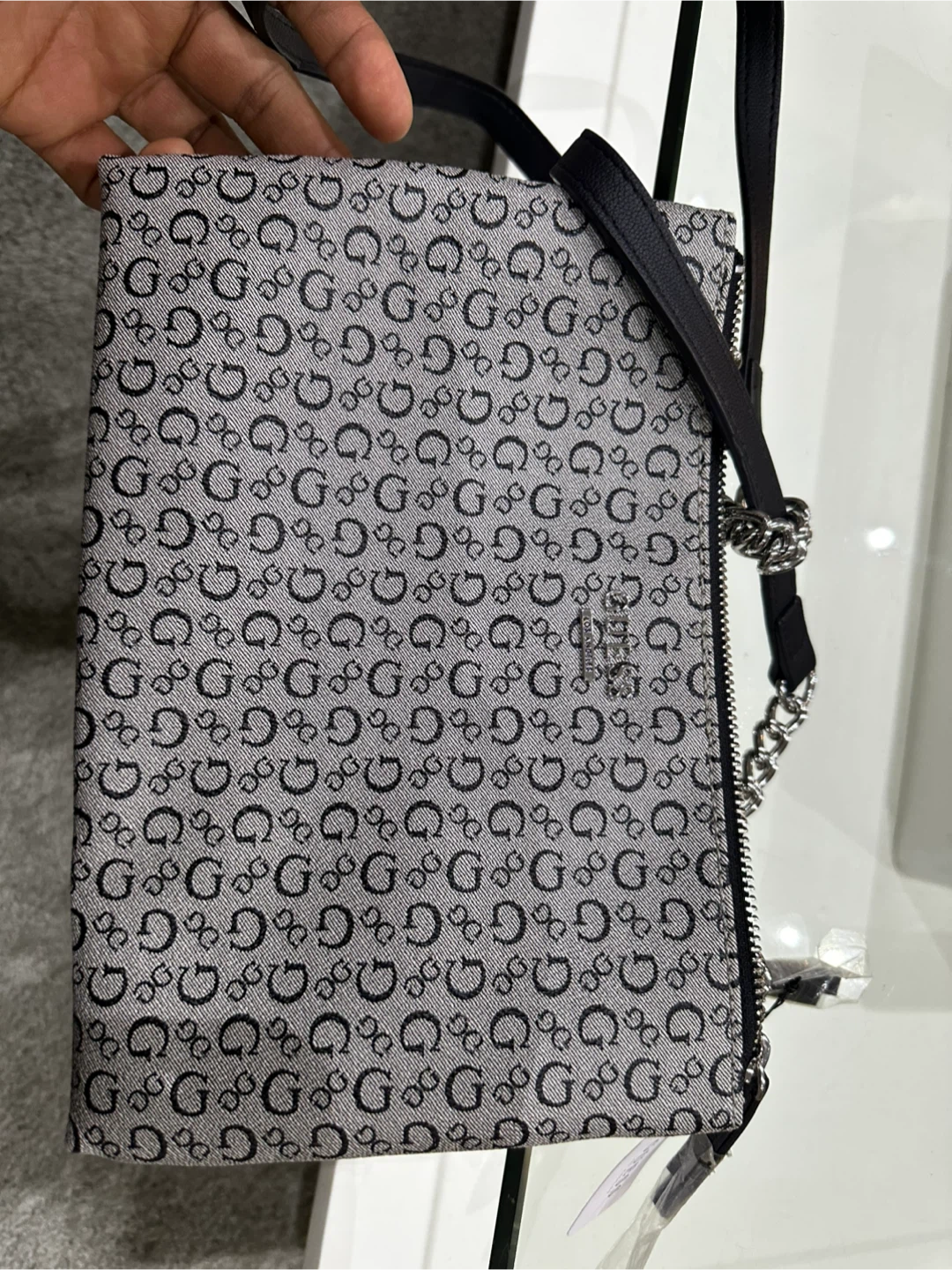 Guess KALEI MINI Charcoal Crossbody Bag