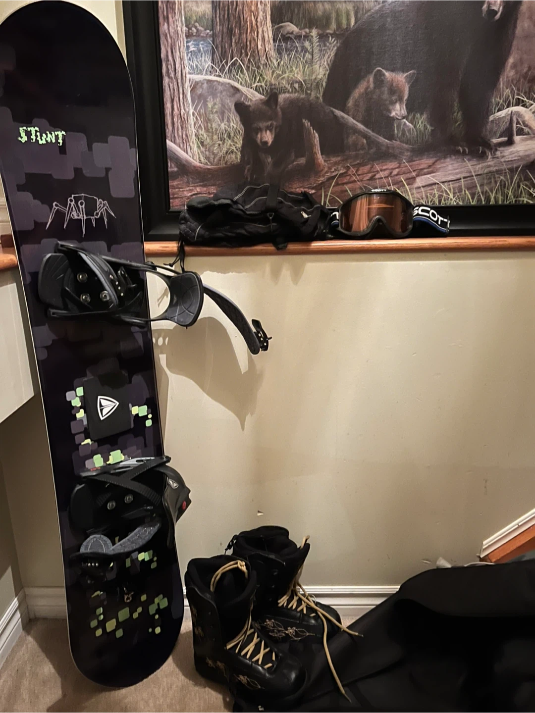 Stunt Snowboard with Firefly Snowboard Boots