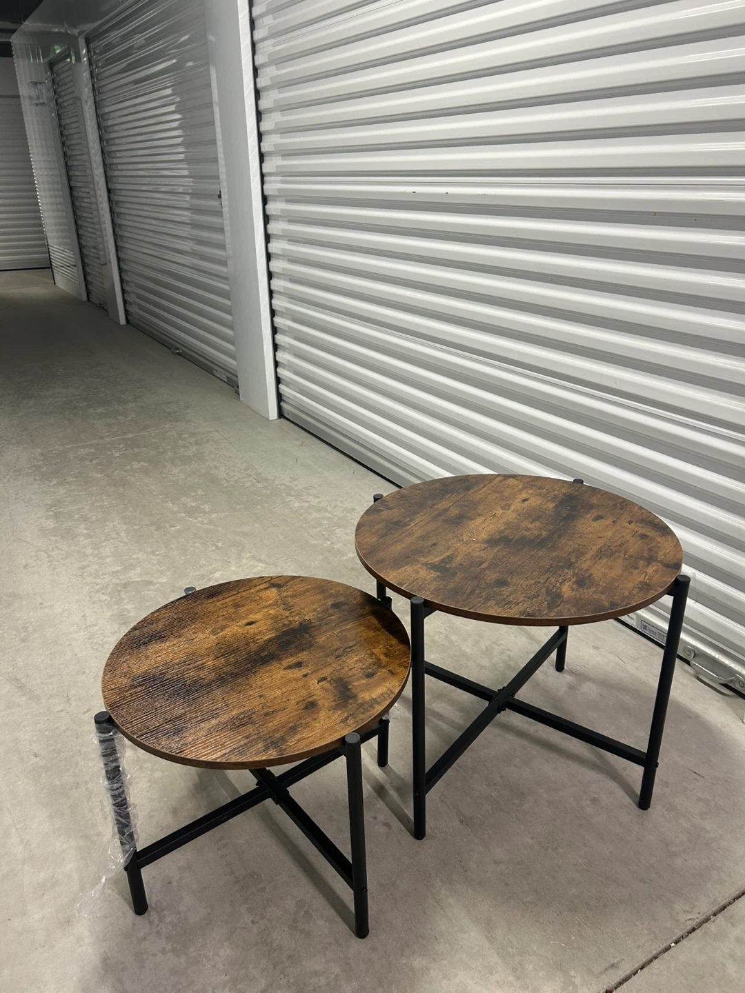 New Set of 2 Round Nesting Coffee Tables