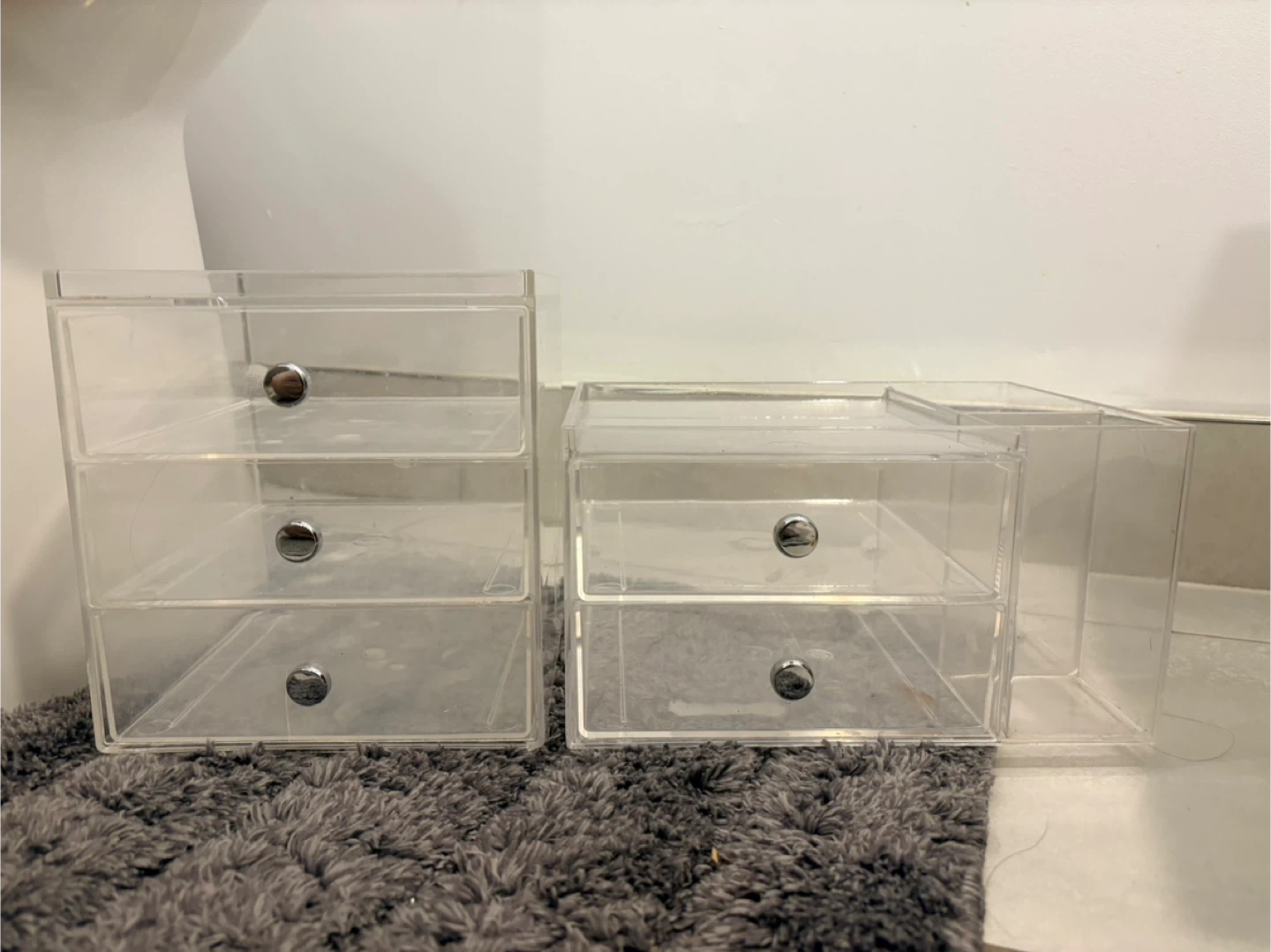 Clear Acrylic Makeup Organizer Set - photo 3