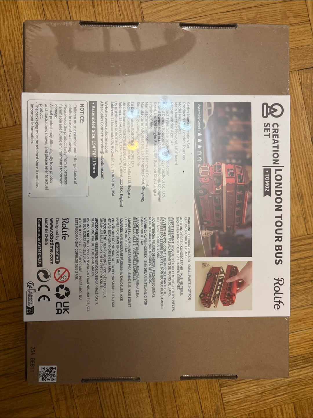 Rolife 3D puzzle creation set - London Bus tour - photo 2