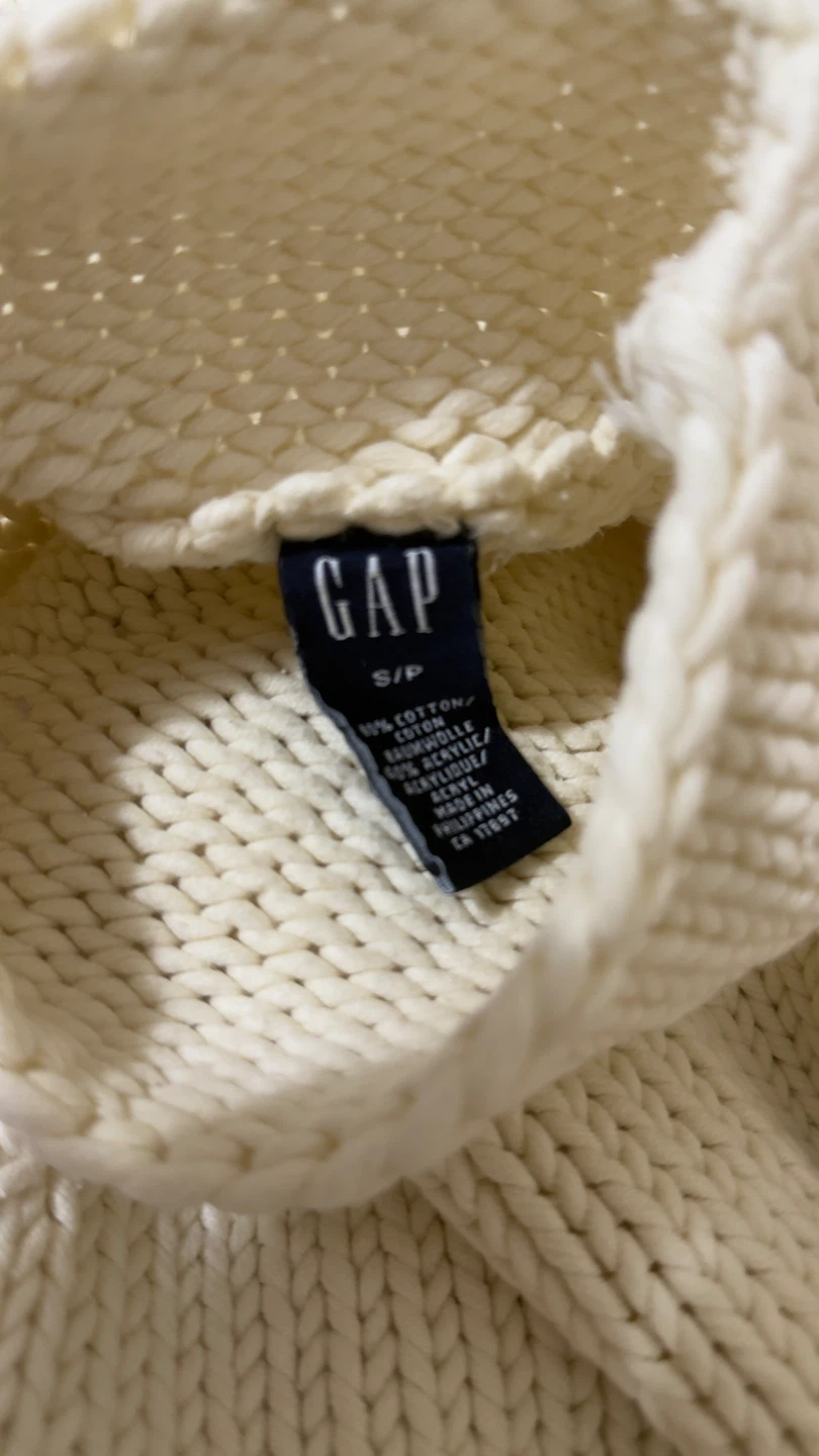 GAP Cream Knit Turtleneck Sweater - photo 2