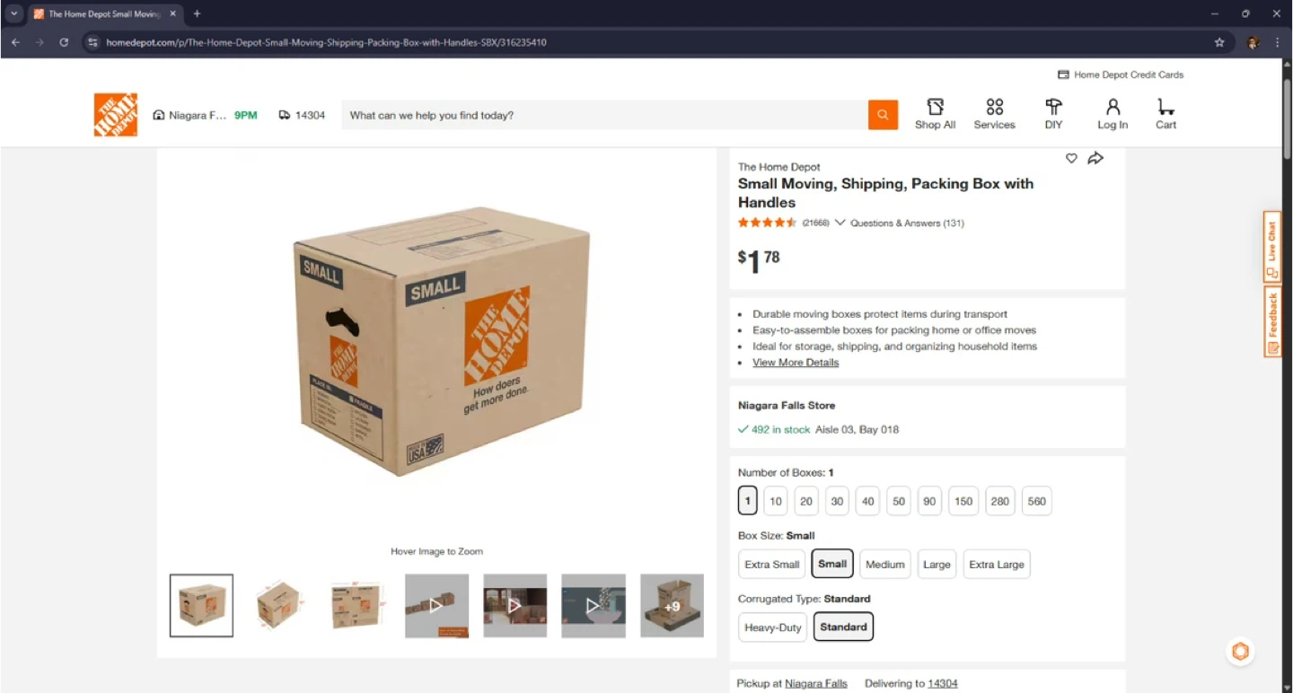 27 Small Moving Boxes with packing material - photo 3