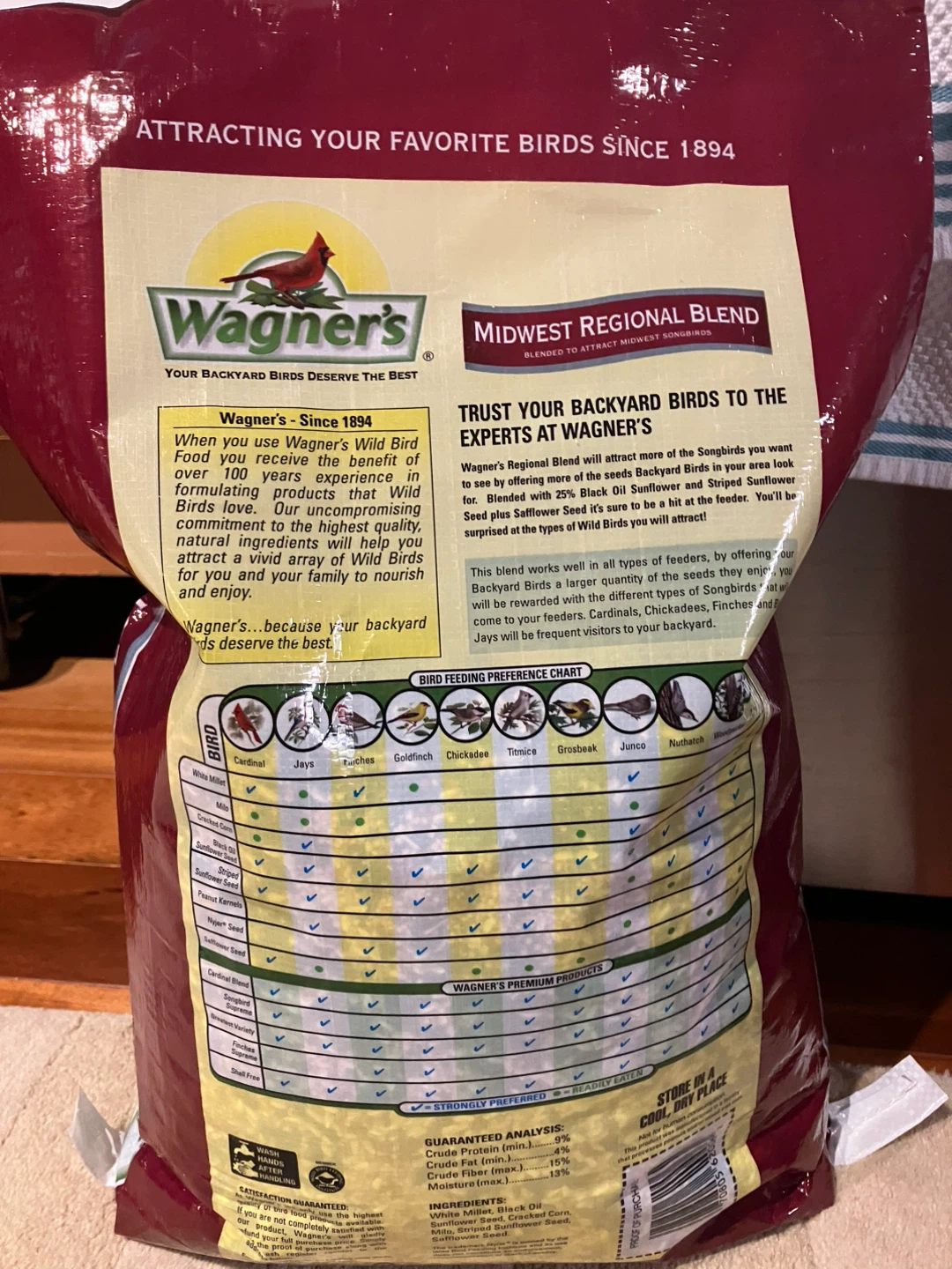 Wagner's Deluxe Wild Bird Food Midwest Regional Blend NEW! - photo 3