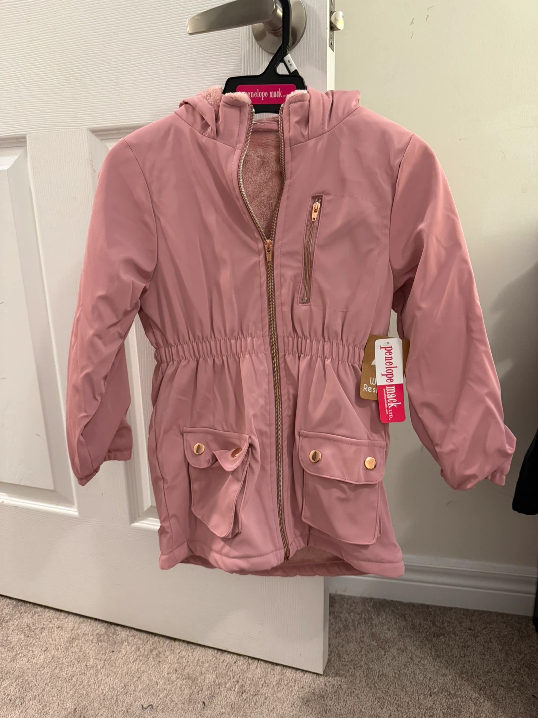 Girls Pink Winter Jacket size 5-6