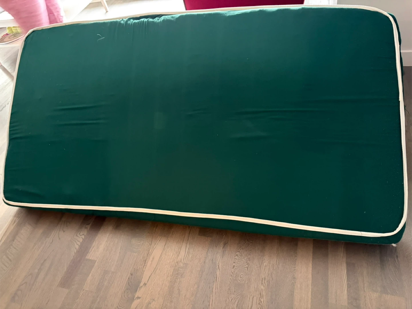 Green Mattress with White Piping - photo 4