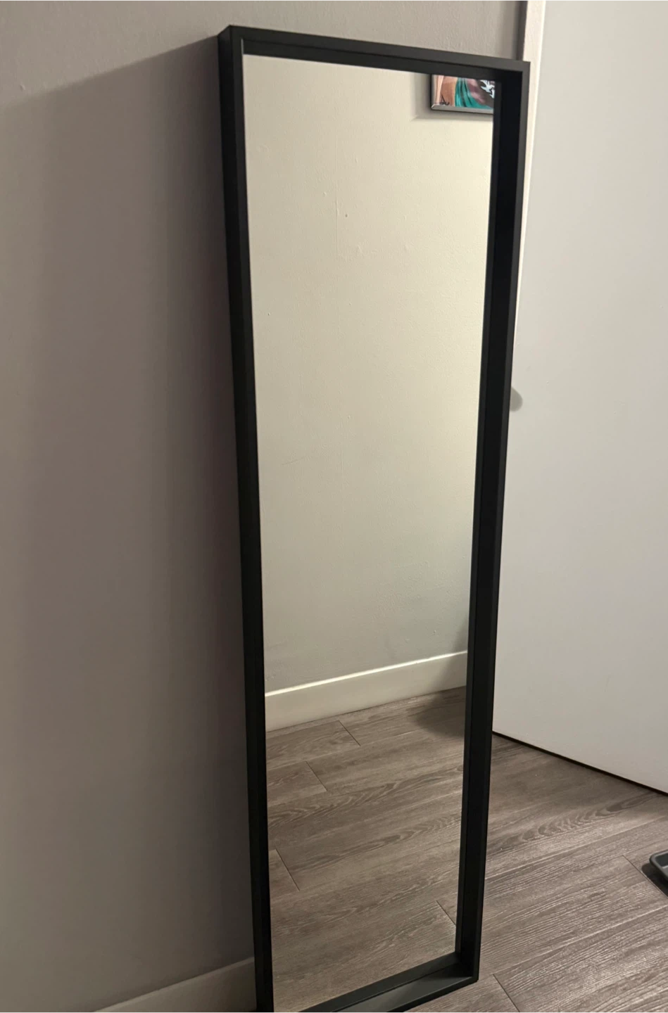 Tall Black Framed Standing Mirror