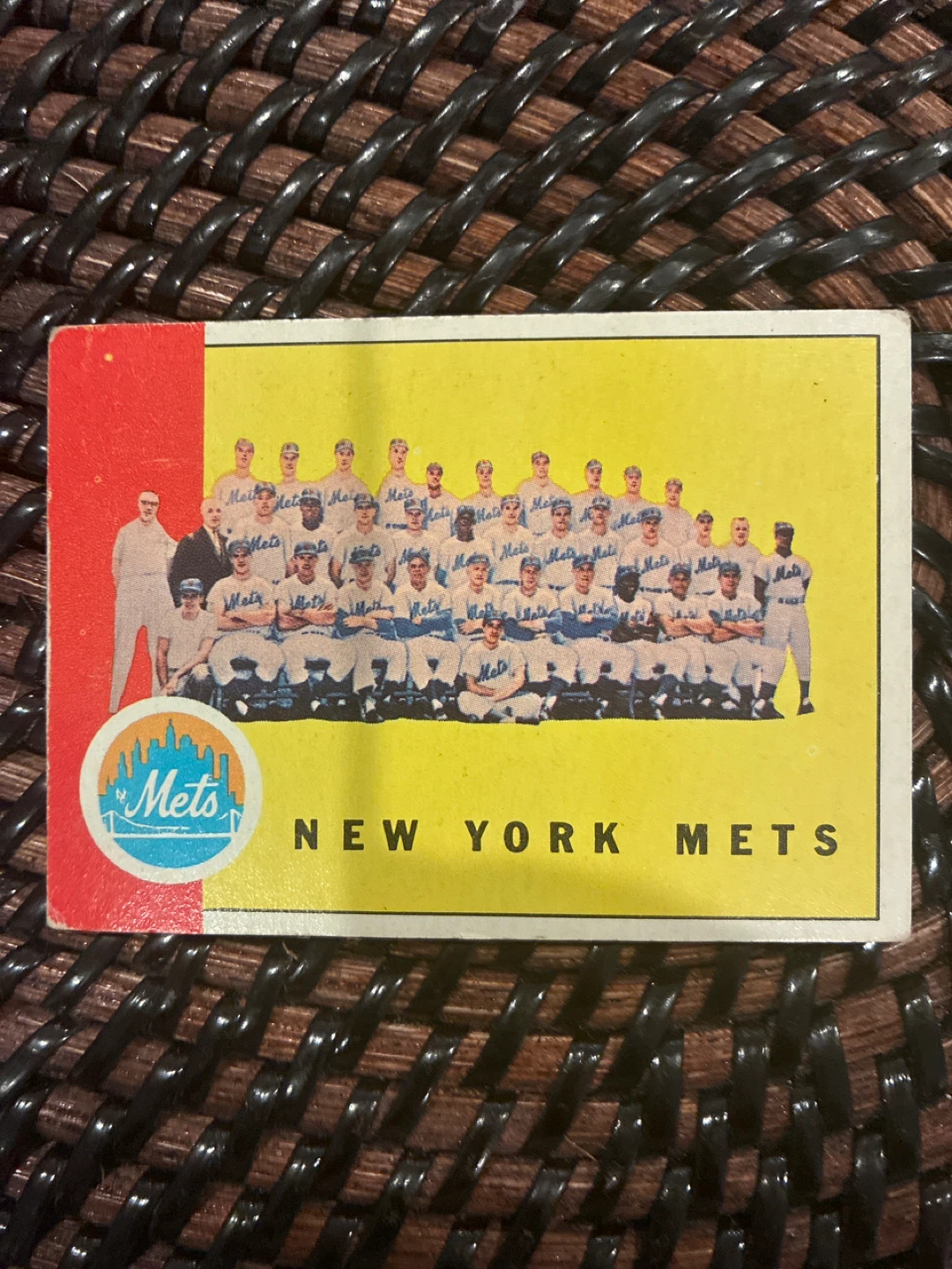 1962 Mets Baseball Team Card