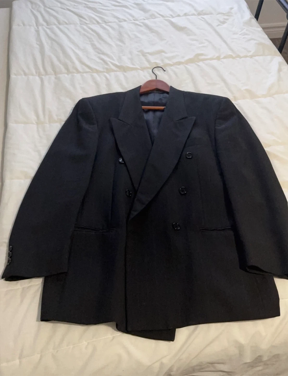 Oscar de la Renta Double-Breasted Blazer - Black, Size 40 Short