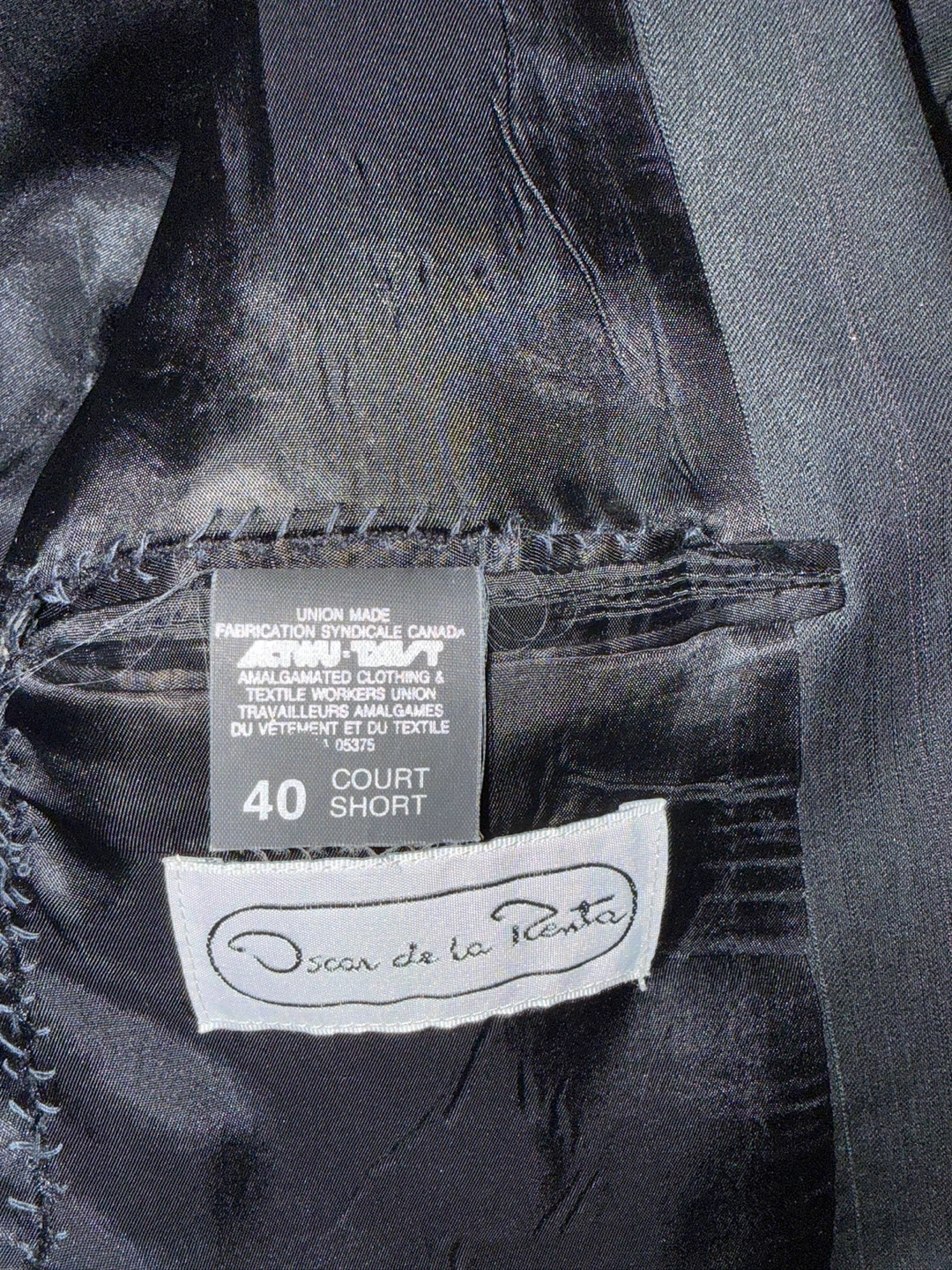 Oscar de la Renta Double-Breasted Blazer - Black, Size 40 Short - photo 2
