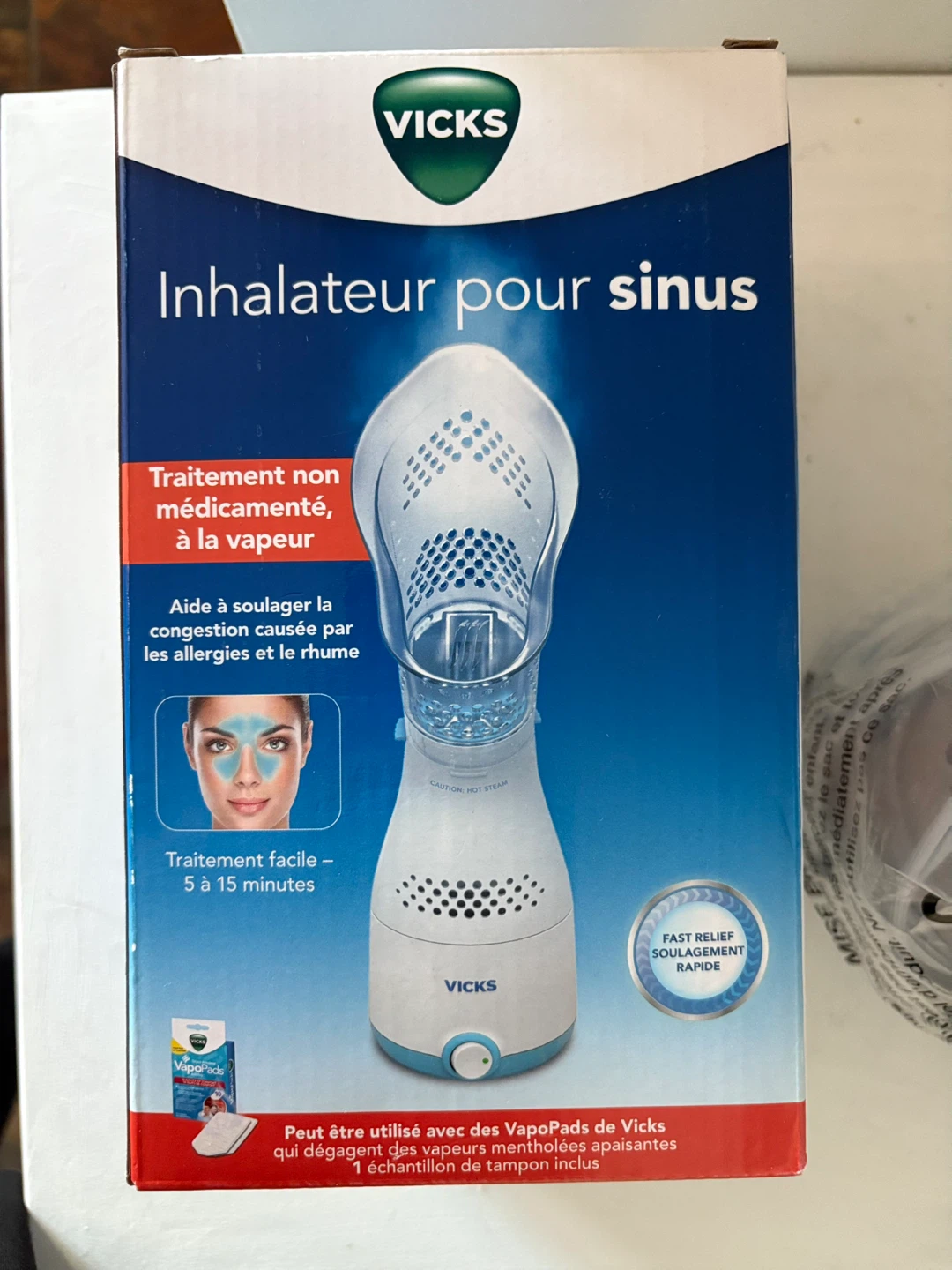 Vicks Sinus Inhaler - Non Medicated Steam Relief