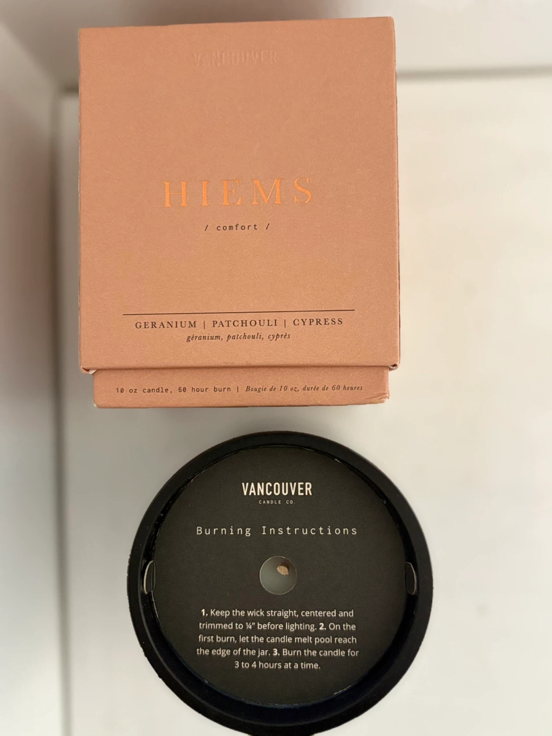 ❤️‍🔥HIEMS Geranium, Patchouli, Cypress Candle - photo 2