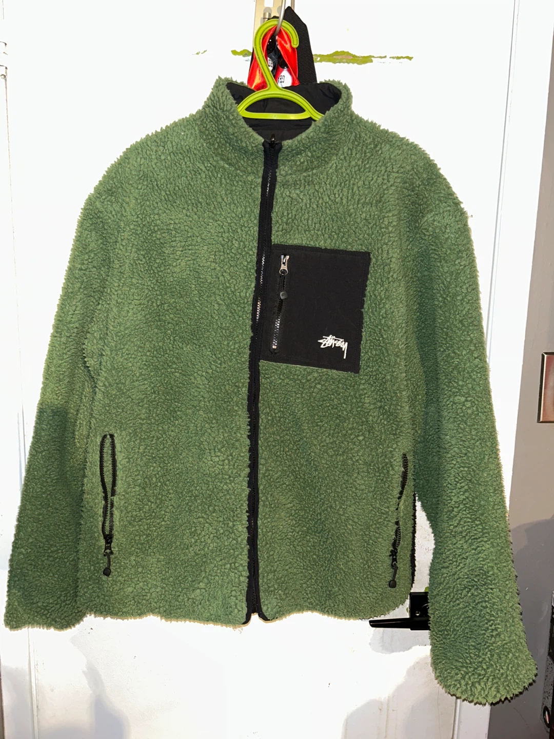 Stüssy 8 Ball Sherpa Jacket - Reversable
