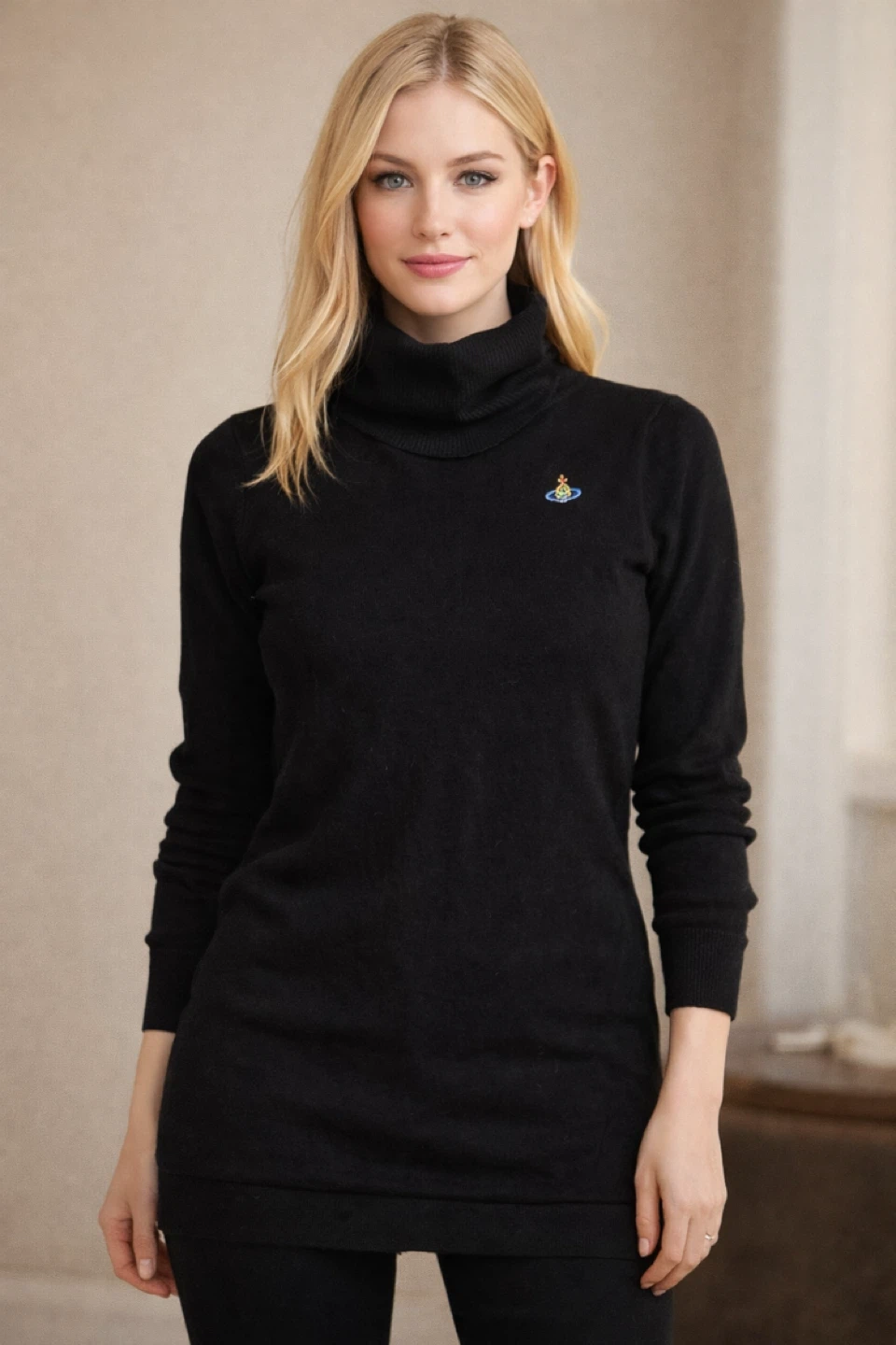 Vivienne Westwood Black Turtleneck Sweater