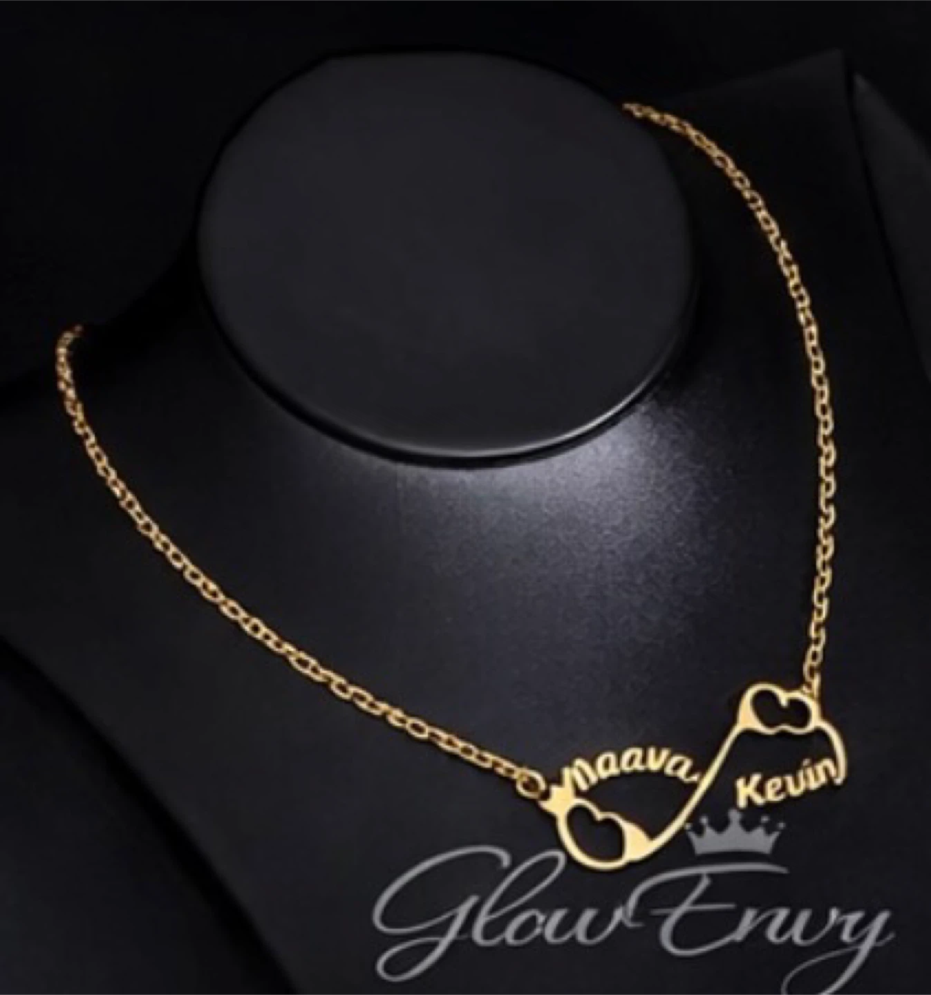 Glow Envy Gold Name Necklace - Angelo - photo 3