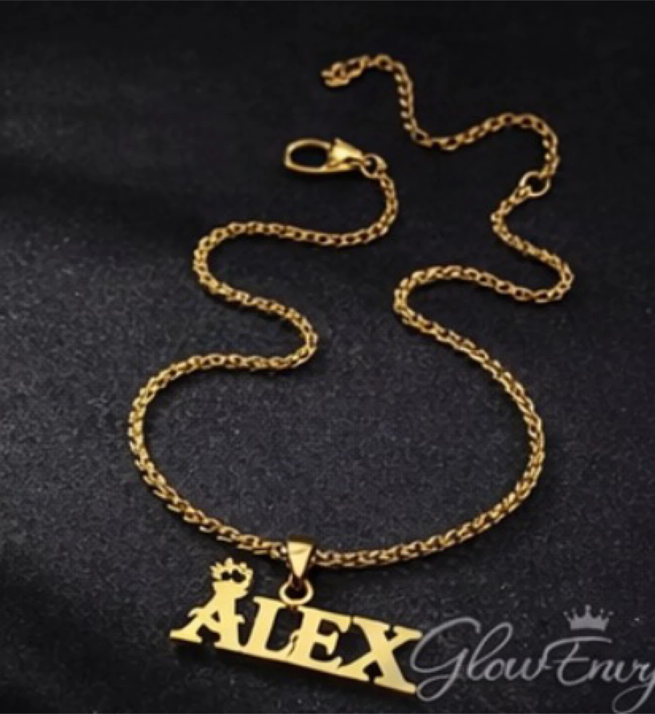 Glow Envy Gold Name Necklace - Angelo - photo 2