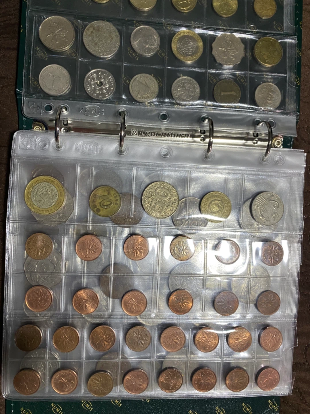 vintage Coin Album  300 pieces old coins