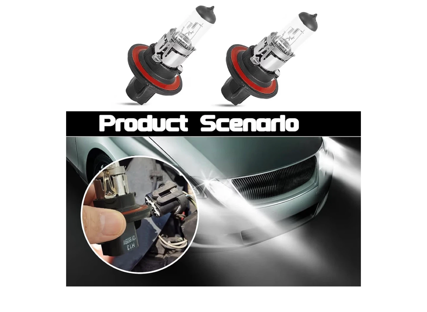 Set of 2 Halogen Headlight Bulbs - photo 2