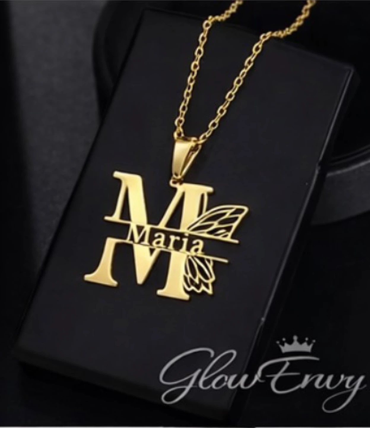Glow Envy Custom Name Necklace - Gold Tone - photo 4