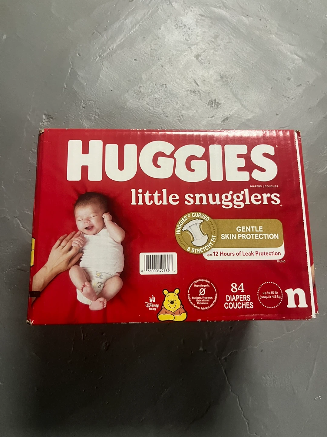 Huggies Diapers, Newborn n Size, 84 Count, Unopene