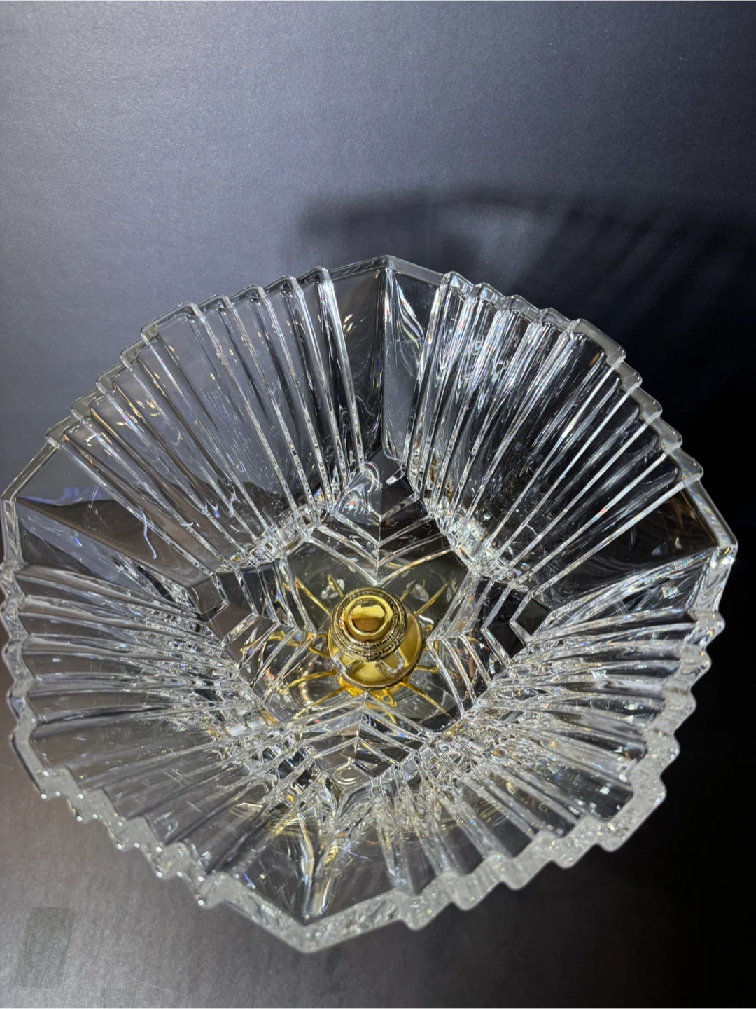 Crystal Glass Centrepiece with Hanging Jewels - photo 3