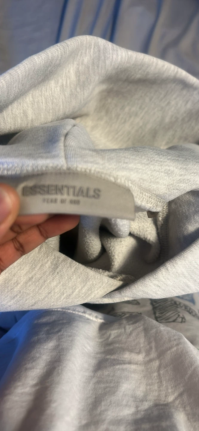 ESSENTIALS Fear of God Grey Hoodie - photo 5