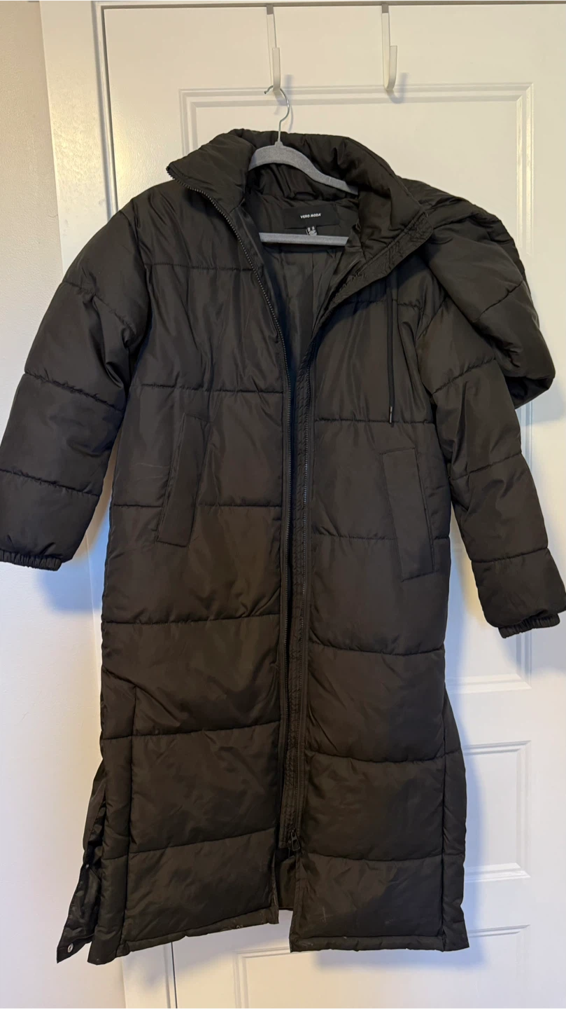 Vero Moda Black Long Puffer Coat - XS - photo 3