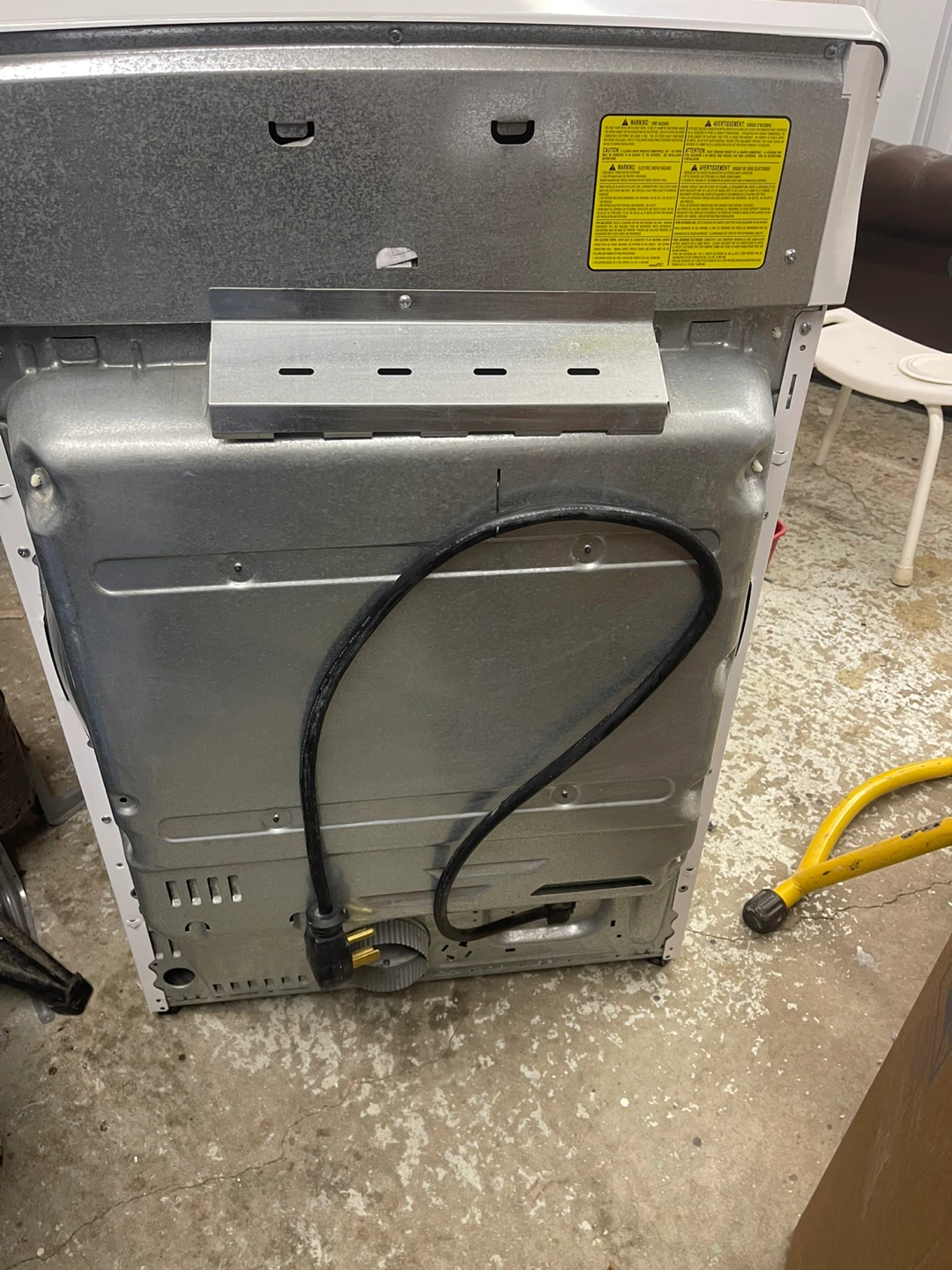 GE White Clothes Dryer - photo 4